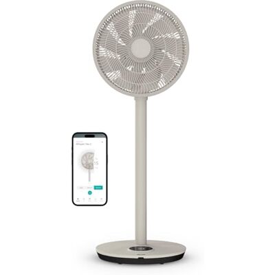 Duux Whisper Flex 2 Smart Fan, 13dB, Remote Control, Alexa & Smart App, 30 Cooling Speeds, Adjustable from Desk to Standing Fan, Up-Down, Left-Right Oscillation, Powerful & Quiet, Night Mode, Stone Duux Whisper Flex 2 Smart Fan, 13dB, Remote Control, Alexa & Smart App, 30 Cooling Speeds, Adjustable from Desk to Standing Fan, Up-Down, Left-Right Oscillation, Powerful & Quiet, Night Mode, Stone
