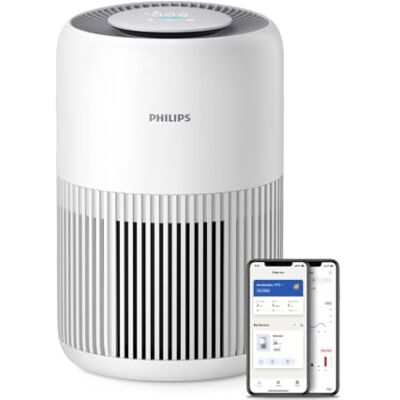 Philips Air Purifier 900 Series, HEPA NanoProtect + Active Carbon, 65m² CADR 250m³/h clean air – intelligent, quiet and energy efficient purifier for allergy sufferers (AC0950/10) Philips Air Purifier 900 Series, HEPA NanoProtect + Active Carbon, 65m² CADR 250m³/h clean air – intelligent, quiet and energy efficient purifier for allergy sufferers (AC0950/10)