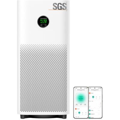 Xiaomi Smart Air Purifier 6, HEPA filter for Bedroom & Home, 443m³/h CADR "Removes 99.97% Pollen/Smoke/Dust/Allergies, PM1/PM2.5 real-time display; Quiet sleep mode, App, Alexa & Google control Xiaomi Smart Air Purifier 6, HEPA filter for Bedroom & Home, 443m³/h CADR "Removes 99.97% Pollen/Smoke/Dust/Allergies, PM1/PM2.5 real-time display; Quiet sleep mode, App, Alexa & Google control