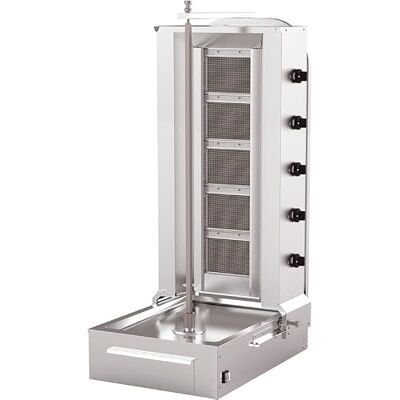Stalwart DA-KLG152S Commercial Gyros/Kebab Grill Gas Bottom Motor Capacity 80kg 5 Burners 16.25kW Stalwart DA-KLG152S Commercial Gyros/Kebab Grill Gas Bottom Motor Capacity 80kg 5 Burners 16.25kW