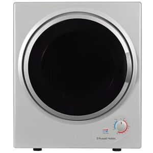 Russell Hobbs RH3VTD800S Silver 2.5kg Compact Mini Vented Tumble Dryer, Portable, Freestanding Table top Dryer with 3 Heat Settings small Russell Hobbs RH3VTD800S Silver 2.5kg Compact Mini Vented Tumble Dryer, Portable, Freestanding Table top Dryer with 3 Heat Settings small