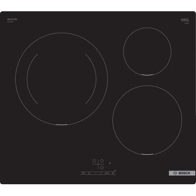 Bosch PUJ611BB5E Series 4 Induction Hob 3 Hobs 60 cm Power 4600 W Black Bosch PUJ611BB5E Series 4 Induction Hob 3 Hobs 60 cm Power 4600 W Black