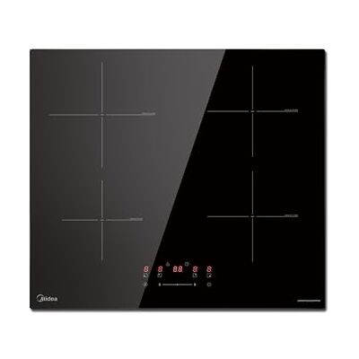 Midea Induction hob, with 4 cooking zones, ceramic hob, wiring, touch control, automatic shut-off, child safety Midea Induction hob, with 4 cooking zones, ceramic hob, wiring, touch control, automatic shut-off, child safety