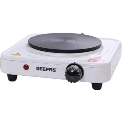 Geepas - 1000W Single Hot Plate - Cast Iron - Table Top - Hot Plate Geepas - 1000W Single Hot Plate - Cast Iron - Table Top - Hot Plate