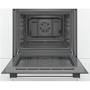 Bosch Serie 2 HHF113BR0B Stainless Steel Single Electric Oven with A Energy Efficiency, 66 Litre Capacity, Electronic Clock Timer And Enamel Interior Bosch Serie 2 HHF113BR0B Stainless Steel Single Electric Oven with A Energy Efficiency, 66 Litre Capacity, Electronic Clock Timer And Enamel Interior