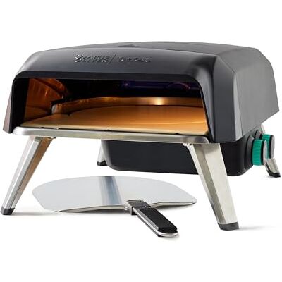 Tefal Jamie Oliver by Outdoor Gas Pizza Oven, Rotating Stone for Homemade Pizza, Pizza Parties, includes Pizza Peel, Gas Hose and Regulator, portable, foldable legs, black JM4168G0 Tefal Jamie Oliver by Outdoor Gas Pizza Oven, Rotating Stone for Homemade Pizza, Pizza Parties, includes Pizza Peel, Gas Hose and Regulator, portable, foldable legs, black JM4168G0
