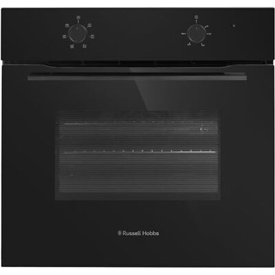Russell Hobbs Built-in Electric Fan Oven 70L in Matte Black with 6 Functions, Double-Glazed Door & Dial Controls, A Energy Rating, Grill Function, Easy-Clean Interior, RHFEO7008MB Russell Hobbs Built-in Electric Fan Oven 70L in Matte Black with 6 Functions, Double-Glazed Door & Dial Controls, A Energy Rating, Grill Function, Easy-Clean Interior, RHFEO7008MB