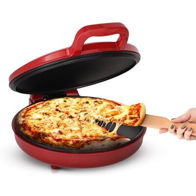 NutriChef Electric Pizza Oven Indoor – 12 Inch Countertop Pizza Maker, 1500W Non Stick Pizza Cooker, Adjustable 80–205°C Temperature, Fast Heating Multi-Purpose Cooker for Home Kitchen NutriChef Electric Pizza Oven Indoor – 12 Inch Countertop Pizza Maker, 1500W Non Stick Pizza Cooker, Adjustable 80–205°C Temperature, Fast Heating Multi-Purpose Cooker for Home Kitchen