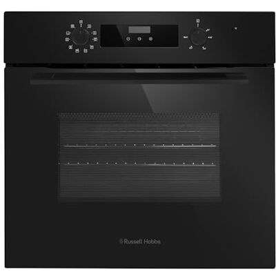 Russell Hobbs Built-in Electric Oven 70L in Matte Black with 10 Functions, Double-Glazed Door & Dial Controls, A Energy Rating, Grill Function, LED Clock & Timer, Easy-Clean Interior, RHEO7009MB Russell Hobbs Built-in Electric Oven 70L in Matte Black with 10 Functions, Double-Glazed Door & Dial Controls, A Energy Rating, Grill Function, LED Clock & Timer, Easy-Clean Interior, RHEO7009MB