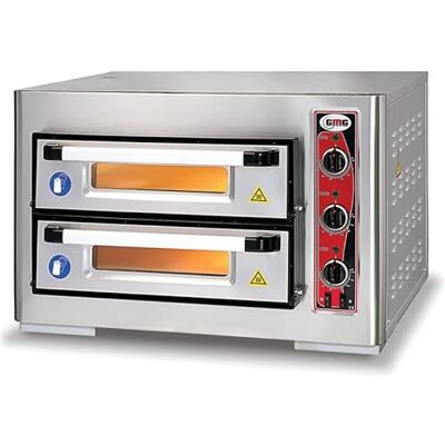 Stalwart DA-PF5050DE3 Electric Pizza Oven 2 Chambers 500x500mm Capacity 4plus4 Pizzas at 10 inches 3 thermostats 230V/1 Phase Stalwart DA-PF5050DE3 Electric Pizza Oven 2 Chambers 500x500mm Capacity 4plus4 Pizzas at 10 inches 3 thermostats 230V/1 Phase