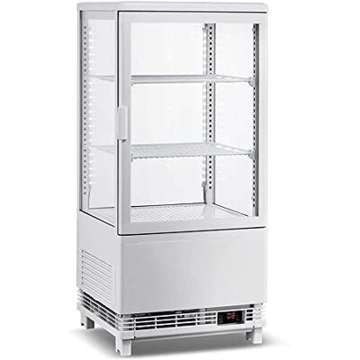Stalwart Adexa CL68W Countertop Display Fridge, 68L, 3 Shelves, White, 1 Flat Door Stalwart Adexa CL68W Countertop Display Fridge, 68L, 3 Shelves, White, 1 Flat Door
