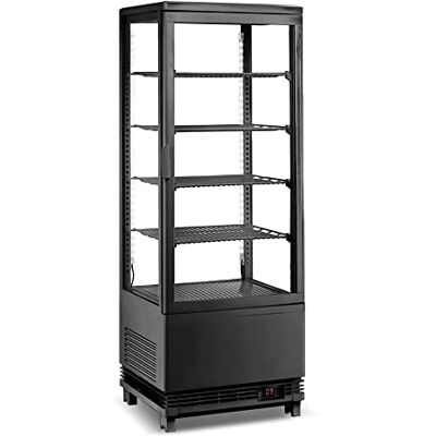 Stalwart Adexa CL98B Countertop Display Fridge, 98L, 4 Shelves, Black, 1 Flat Door Stalwart Adexa CL98B Countertop Display Fridge, 98L, 4 Shelves, Black, 1 Flat Door