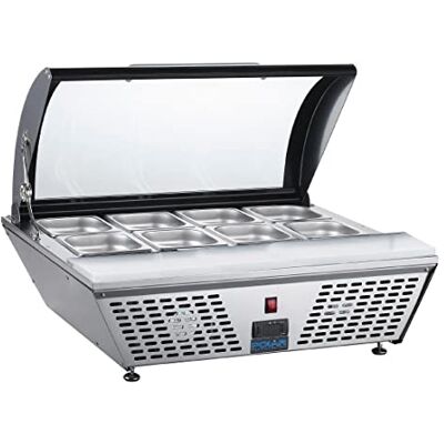 Polar G-Series Countertop Prep Fridge 4x GN 1/3, GP293 Polar G-Series Countertop Prep Fridge 4x GN 1/3, GP293