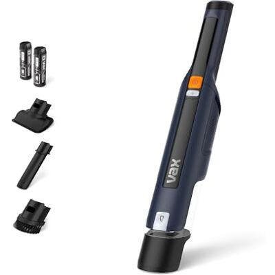 Vax HandVac Pro Handheld Cordless Vacuum Cleaner, Portable & Lightweight Hand Hoover for Carpets, Cars, Stairs & Pet Hair, Crevice & Upholstery Tools, Navy Blue, 0.15L, 0.65kg (CLHH-PHKA) Vax HandVac Pro Handheld Cordless Vacuum Cleaner, Portable & Lightweight Hand Hoover for Carpets, Cars, Stairs & Pet Hair, Crevice & Upholstery Tools, Navy Blue, 0.15L, 0.65kg (CLHH-PHKA)