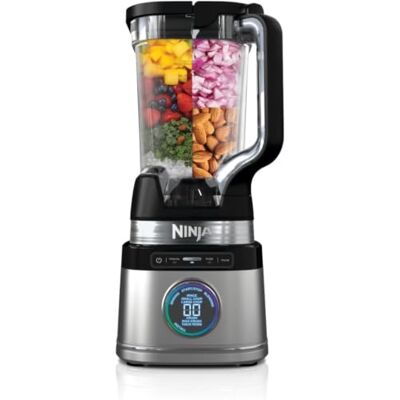 Ninja Detect Power Blender Pro 1200W with 2L Jug (1900ml Max Liquid Capacity), Powerful Blender for Blending Smoothies, Chopping Vegetables & Mixing Frozen Drinks, Black, TB201UK Ninja Detect Power Blender Pro 1200W with 2L Jug (1900ml Max Liquid Capacity), Powerful Blender for Blending Smoothies, Chopping Vegetables & Mixing Frozen Drinks, Black, TB201UK