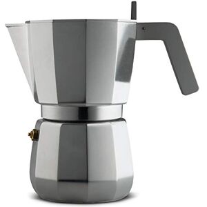 Alessi Moka Dc06/9 Fm Design Espresso Coffee Maker In Aluminium Casting, Handle And Knob In Pa, Grey, 9 Cups Alessi Moka Dc06/9 Fm Design Espresso Coffee Maker In Aluminium Casting, Handle And Knob In Pa, Grey, 9 Cups