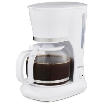Geepas - 1.5L Filter Coffee Maker - White - Coffee Maker Geepas - 1.5L Filter Coffee Maker - White - Coffee Maker