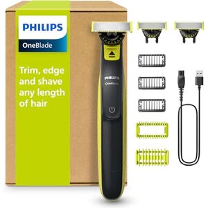 Philips OneBlade Hybrid 360 Blade Technology Electric Shaver for Face & Body, Beard Trimmer/Groomer with 3 x 360 Blade, 3 x Stubble Comb (1,3,5mm) & 1x Body Kit, Model QP2824/31 Philips OneBlade Hybrid 360 Blade Technology Electric Shaver for Face & Body, Beard Trimmer/Groomer with 3 x 360 Blade, 3 x Stubble Comb (1,3,5mm) & 1x Body Kit, Model QP2824/31