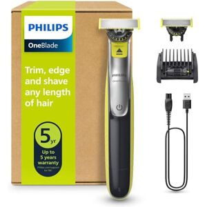 Philips OneBlade 360 Face, Authentic Hybrid Electric Beard Trimmer & Shaver with 360 Blade Innovation. Incl. 1x 360 Blade, 1 x Extra 360 Blade (8 Month Supply), 5-in-1 Adjustable Comb, Model QP2734/30 Philips OneBlade 360 Face, Authentic Hybrid Electric Beard Trimmer & Shaver with 360 Blade Innovation. Incl. 1x 360 Blade, 1 x Extra 360 Blade (8 Month Supply), 5-in-1 Adjustable Comb, Model QP2734/30