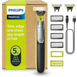 Philips OneBlade 360 Authentic Face & Body Electric Beard Trimmer, Shaver and Body Groomer, 3X 360 Blades, 4X Stubble Comb (1,2,3,5mm), 1x Body Kit, QP2834/31 Philips OneBlade 360 Authentic Face & Body Electric Beard Trimmer, Shaver and Body Groomer, 3X 360 Blades, 4X Stubble Comb (1,2,3,5mm), 1x Body Kit, QP2834/31