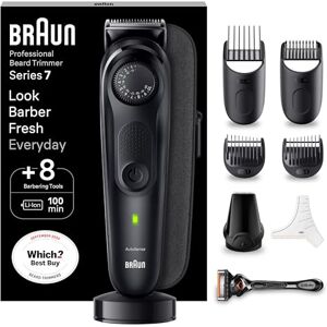 Braun Series 7 Beard Trimmer for Men, BT7440-40 Length Settings, Gillette ProGlide Razor, 100 min Cordless Use, Precision Trimming, Gifts for Men Braun Series 7 Beard Trimmer for Men, BT7440-40 Length Settings, Gillette ProGlide Razor, 100 min Cordless Use, Precision Trimming, Gifts for Men