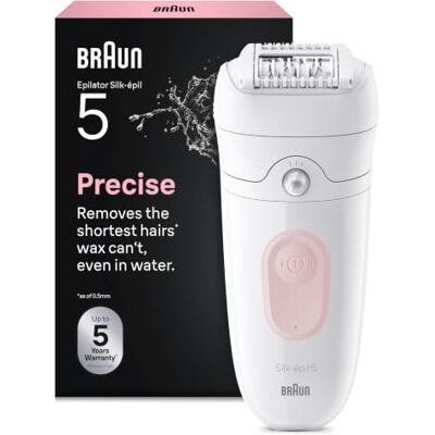 Braun Silk·épil 5, Wet & Dry Epilator, Easy Hair Removal, Lasting Smooth Skin, 5-000, Flamingo Pink Braun Silk·épil 5, Wet & Dry Epilator, Easy Hair Removal, Lasting Smooth Skin, 5-000, Flamingo Pink