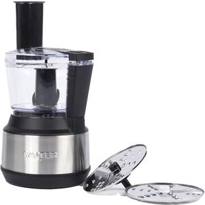 Salter 3 in 1 Electric Food Processor – 600ml Vegetable Chopper, 2 Speed Settings, Durable Stainless-Steel Blade, Shred & Slice Disc, Feeding Chute & Pusher for Oils/Dressings, Food Prep, 300W Salter 3 in 1 Electric Food Processor – 600ml Vegetable Chopper, 2 Speed Settings, Durable Stainless-Steel Blade, Shred & Slice Disc, Feeding Chute & Pusher for Oils/Dressings, Food Prep, 300W
