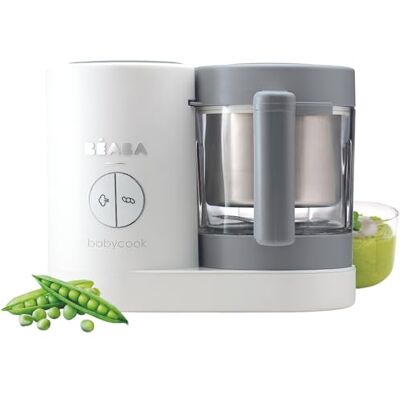 Béaba Babycook Neo Baby Food Maker 6 in 1 : Food Processor, Blender and Cooker Soft Steamer Cooking Quick Homemade Baby Food Glass Bowl Stainless Steel Tub Eucalyptus Béaba Babycook Neo Baby Food Maker 6 in 1 : Food Processor, Blender and Cooker Soft Steamer Cooking Quick Homemade Baby Food Glass Bowl Stainless Steel Tub Eucalyptus