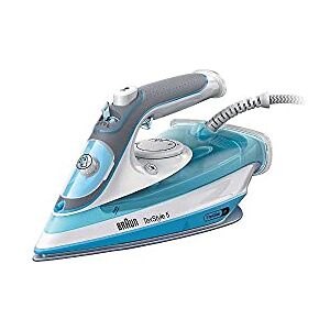 Braun TexStyle 5 Iron with FreeGlide 3D SuperCeramic Soleplate, Precision Tip, Ergonomic Open Handle, Easy Refill 300 ml, Energy Saving, Powerful Steam Options, Anti Drip Function, SI5008BL, Blue Braun TexStyle 5 Iron with FreeGlide 3D SuperCeramic Soleplate, Precision Tip, Ergonomic Open Handle, Easy Refill 300 ml, Energy Saving, Powerful Steam Options, Anti Drip Function, SI5008BL, Blue