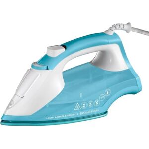 Russell Hobbs Light & Easy Brights Aqua Steam Iron, Fabric Softening Infused Ceramic Soleplate. 2x smoother glide, 2x durability, 240ml Water Tank, 115g Steam Shot, 35g Continuous Steam, 2400W, 26482 Russell Hobbs Light & Easy Brights Aqua Steam Iron, Fabric Softening Infused Ceramic Soleplate. 2x smoother glide, 2x durability, 240ml Water Tank, 115g Steam Shot, 35g Continuous Steam, 2400W, 26482
