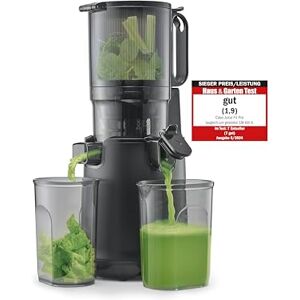 Caso Juice Fit Pro – Slow juicer, soft and gentle juicing thanks to the low rotation speed (40 rpm), Fill'n Juice – Large filling opening of 130 mm diameter for whole fruits without Caso Juice Fit Pro – Slow juicer, soft and gentle juicing thanks to the low rotation speed (40 rpm), Fill'n Juice – Large filling opening of 130 mm diameter for whole fruits without