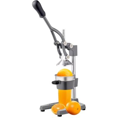 ROVSUN Cast Iron Manual Juicer, Heavy‑Duty Juice Press for Citrus,Grey ergonomic anti‑slip handle, high‑yield pressing structure, detachable parts for quick rinsing and dishwasher cleaning ROVSUN Cast Iron Manual Juicer, Heavy‑Duty Juice Press for Citrus,Grey ergonomic anti‑slip handle, high‑yield pressing structure, detachable parts for quick rinsing and dishwasher cleaning