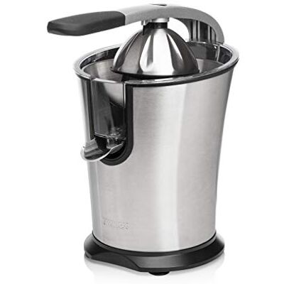 Princess Electric Citrus Juicer Master – Professional Orange Juicer – Stainless Steel – Cast Aluminium Lever Arm – Suitable for All Citrus Fruit – Flow Stop Function – 201851 Princess Electric Citrus Juicer Master – Professional Orange Juicer – Stainless Steel – Cast Aluminium Lever Arm – Suitable for All Citrus Fruit – Flow Stop Function – 201851