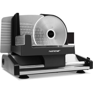 Nutrichef Electric Meat Slicer – 200W Compact Deli and Bread Slicer with Adjustable Thickness Dial 0–15 mm, Removable Stainless Steel Blade, Countertop Food Slicer for Kitchens, Home Nutrichef Electric Meat Slicer – 200W Compact Deli and Bread Slicer with Adjustable Thickness Dial 0–15 mm, Removable Stainless Steel Blade, Countertop Food Slicer for Kitchens, Home