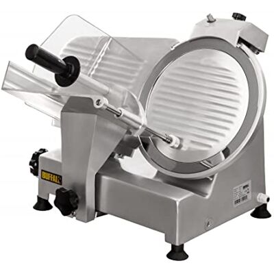 Buffalo Commercial Meat Slicer, Anodised Aluminium, 300mm Blade Buffalo Commercial Meat Slicer, Anodised Aluminium, 300mm Blade