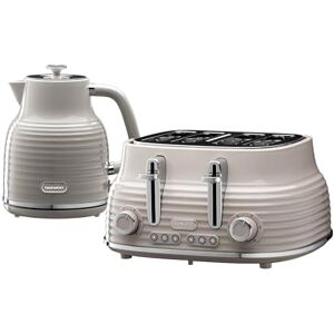 Daewoo Sienna Kettle and Toaster Set, 1.7L 3KW Rapid Boil Kettle & 4 Slice Wide Slot Toaster, Defrost, Reheat, Browning Control, Stylish Taupe Breakfast Bundle Daewoo Sienna Kettle and Toaster Set, 1.7L 3KW Rapid Boil Kettle & 4 Slice Wide Slot Toaster, Defrost, Reheat, Browning Control, Stylish Taupe Breakfast Bundle