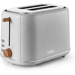 Tower - Scandi 2 Slice Toaster - Dove Grey - Toaster Tower - Scandi 2 Slice Toaster - Dove Grey - Toaster
