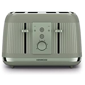Kenwood Dusk Toaster, 4 Slot Toaster, Reheat, 5 Browning Settings, Defrost and Cancel Functions, Pull Crumb Tray, TFP30.000GN, 1800W, Olive Green Kenwood Dusk Toaster, 4 Slot Toaster, Reheat, 5 Browning Settings, Defrost and Cancel Functions, Pull Crumb Tray, TFP30.000GN, 1800W, Olive Green