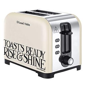 Russell Hobbs 23538 Emma Bridgewater Toaster, Black Toast 2 Slice Toast and Marmalade, 850 W