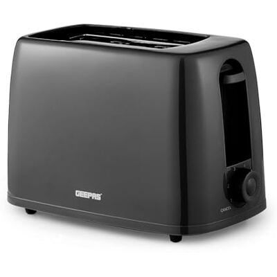 GEEPAS 2 Slice Toaster 6 Browning Levels with Cancel Function For Thin Small Bread Slice, Removable Crumb Tray Cool Touch Housing High Lift Space-Saving Design 1 Yr Warranty 650W Black GEEPAS 2 Slice Toaster 6 Browning Levels with Cancel Function For Thin Small Bread Slice, Removable Crumb Tray Cool Touch Housing High Lift Space-Saving Design 1 Yr Warranty 650W Black