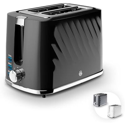 Swan Windsor Black 2 Slice Toaster - Toaster Swan Windsor Black 2 Slice Toaster - Toaster