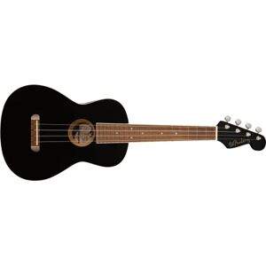 Fender Avalon Tenor Ukulele for Adults and Kids, Basswood Construction, Walnut Fingerboard, Classic Stratocaster Headstock, in Black Fender Avalon Tenor Ukulele for Adults and Kids, Basswood Construction, Walnut Fingerboard, Classic Stratocaster Headstock, in Black