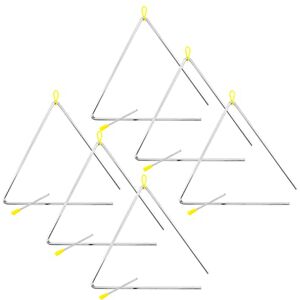 Tiger TRI28-6-MT 12" Samba Triangle Instruments Heavy-duty Steel Triangles with Metal Strikers Ideal for School, Band or Home Use Pack of 6 Tiger TRI28-6-MT 12" Samba Triangle Instruments Heavy-duty Steel Triangles with Metal Strikers Ideal for School, Band or Home Use Pack of 6