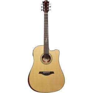 Sevinia Signature Series Electro-Acoustic Guitar All-Solid Body, Solid Spruce Top with Mahogany Back & Sides, Tuner, 3 Band EQ, Supplied with Padded Gig Bag & Strap Body style: Western Sevinia Signature Series Electro-Acoustic Guitar All-Solid Body, Solid Spruce Top with Mahogany Back & Sides, Tuner, 3 Band EQ, Supplied with Padded Gig Bag & Strap Body style: Western
