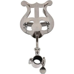 GEWA Marching Music Holder Trumpet Nickel Plated Small Lyra 1 Pusher Hinge Ring Ø 14 mm GEWA Marching Music Holder Trumpet Nickel Plated Small Lyra 1 Pusher Hinge Ring Ø 14 mm