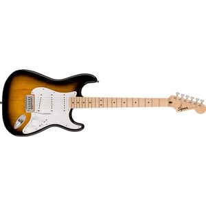 Fender Squier Sonic Stratocaster, Electric Guitar, 2-Colour Sunburst, Ideal for Beginners Fender Squier Sonic Stratocaster, Electric Guitar, 2-Colour Sunburst, Ideal for Beginners