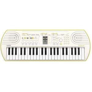 Casio SA-80H5 Mini-Keys 44 key keyboard in White with lime green base and Rhythm Warriors animated online lessons Casio SA-80H5 Mini-Keys 44 key keyboard in White with lime green base and Rhythm Warriors animated online lessons