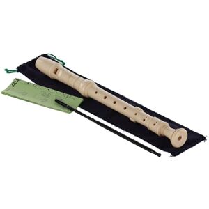 Aulos C soprano recorder Elite 302B ivory-coloured German fingering, with double holes with bag, cleaning rod, fingering chart removable thumb rest 3-piece with curved windway Aulos C soprano recorder Elite 302B ivory-coloured German fingering, with double holes with bag, cleaning rod, fingering chart removable thumb rest 3-piece with curved windway