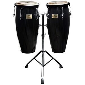Tycoon Percussion STC-BBK/D Supremo Series Conga Set, Black, 10 and 11-Inch Tycoon Percussion STC-BBK/D Supremo Series Conga Set, Black, 10 and 11-Inch