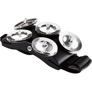 Meinl Percussion CFT5-BK Cajon Foot Tambourine with Steel Jingles and MDF Frame, Black Meinl Percussion CFT5-BK Cajon Foot Tambourine with Steel Jingles and MDF Frame, Black